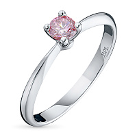 화이트 골드 다이아몬드 반지 - изображение 1