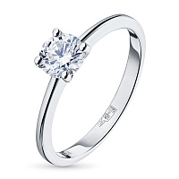 화이트 골드 다이아몬드 반지 - изображение 1