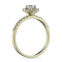 화이트 골드 다이아몬드 반지 - изображение 4