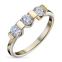 화이트 골드 다이아몬드 반지 - изображение 1