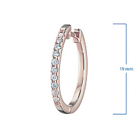 레드 골드 귀걸이 - изображение 3