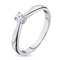 화이트 골드 다이아몬드 반지 - изображение 1