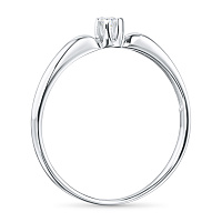 화이트 골드 다이아몬드 반지 - изображение 4