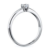 화이트 골드 다이아몬드 반지 - изображение 4