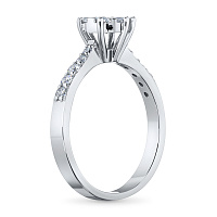 화이트 골드 다이아몬드 반지 - изображение 4