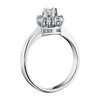 화이트 골드 다이아몬드 반지 - изображение 4