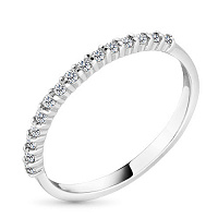 화이트 골드 다이아몬드 반지 - изображение 1