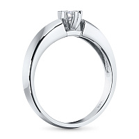 화이트 골드 다이아몬드 반지 - изображение 4