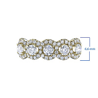 화이트 골드 다이아몬드 반지 - изображение 3