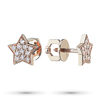 레드 골드 스터드 귀걸이 - изображение 1