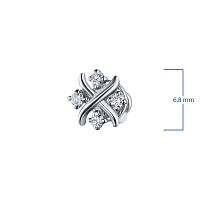 은 스터드 귀걸이 - изображение 3