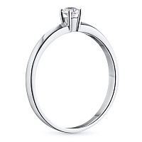 화이트 골드 다이아몬드 반지 - изображение 4