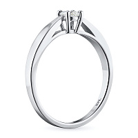 화이트 골드 다이아몬드 반지 - изображение 4