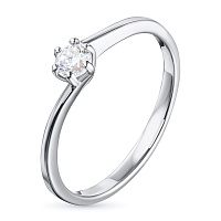 화이트 골드 다이아몬드 반지 - изображение 1