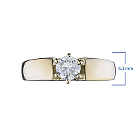 화이트 골드 다이아몬드 반지 - изображение 3