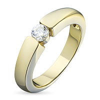 화이트 골드 다이아몬드 반지 - изображение 1