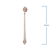 레드 골드 스터드 귀걸이 - изображение 2