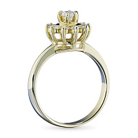 화이트 골드 다이아몬드 반지 - изображение 4