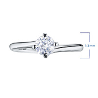 화이트 골드 다이아몬드 반지 - изображение 3