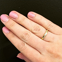 화이트 골드 다이아몬드 반지 - изображение 5