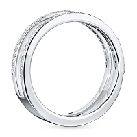 화이트 골드 다이아몬드 반지 - изображение 4