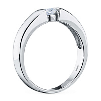 화이트 골드 다이아몬드 반지 - изображение 4