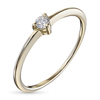 화이트 골드 다이아몬드 반지 - изображение 1