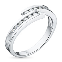 화이트 골드 다이아몬드 반지 - изображение 1