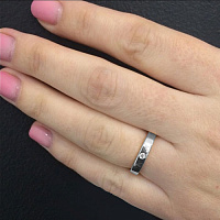 화이트 골드 다이아몬드 반지 - изображение 5