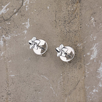 은 스터드 귀걸이 - изображение 4
