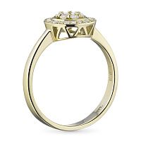 화이트 골드 다이아몬드 반지 - изображение 4