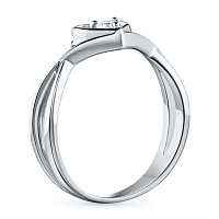 화이트 골드 다이아몬드 반지 - изображение 4