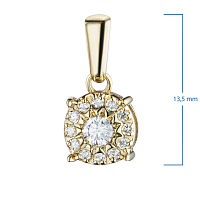 다이아몬드  펜던트 - изображение 3