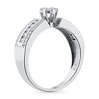 화이트 골드 다이아몬드 반지 - изображение 4