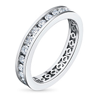 화이트 골드 다이아몬드 반지 - изображение 1