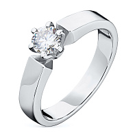 화이트 골드 다이아몬드 반지 - изображение 1