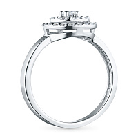 화이트 골드 다이아몬드 반지 - изображение 4