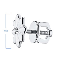 은 스터드 귀걸이 - изображение 3