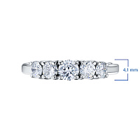 화이트 골드 다이아몬드 반지 - изображение 3