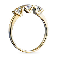 화이트 골드 다이아몬드 반지 - изображение 4