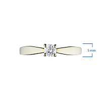 화이트 골드 다이아몬드 반지 - изображение 2