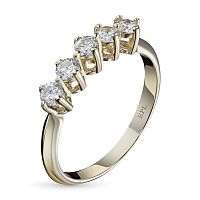 화이트 골드 다이아몬드 반지 - изображение 1