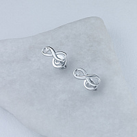 은 스터드 귀걸이 - изображение 4