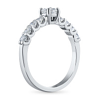 화이트 골드 다이아몬드 반지 - изображение 4