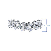 화이트 골드 다이아몬드 반지 - изображение 3