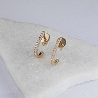 레드 골드 스터드 귀걸이 - изображение 4