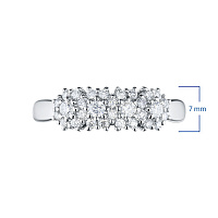 화이트 골드 다이아몬드 반지 - изображение 3