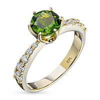 화이트 골드 다이아몬드 반지 - изображение 1