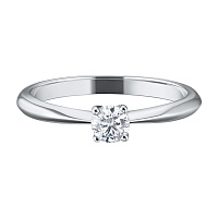 화이트 골드 다이아몬드 반지 - изображение 2