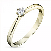 화이트 골드 다이아몬드 반지 - изображение 1